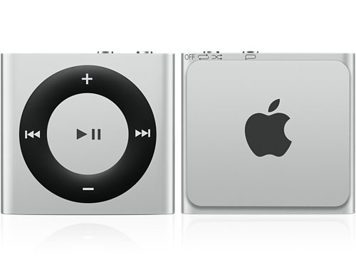 iPod shuffleのスイッチとイヤホンプラグ
