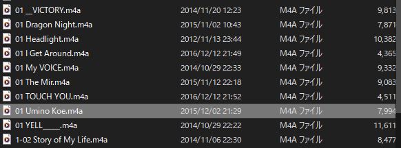 iPod shuffleに残っていた前所有者のプレイリスト