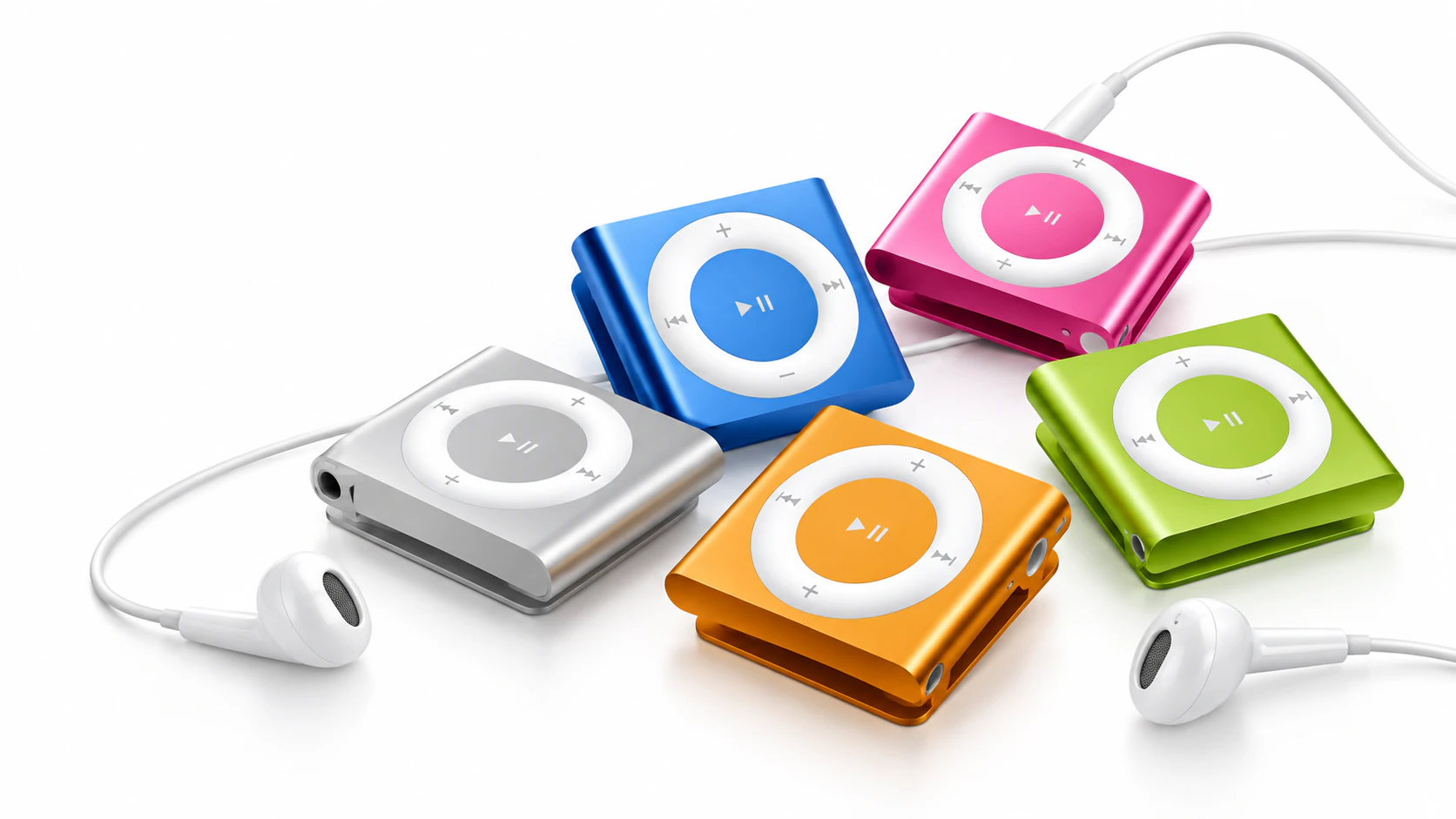カラフルなiPod shuffle